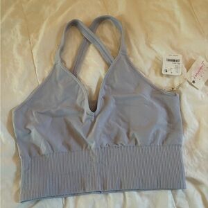 NWT Free People Hatch Good Karma Bra -Icelandic Blue
